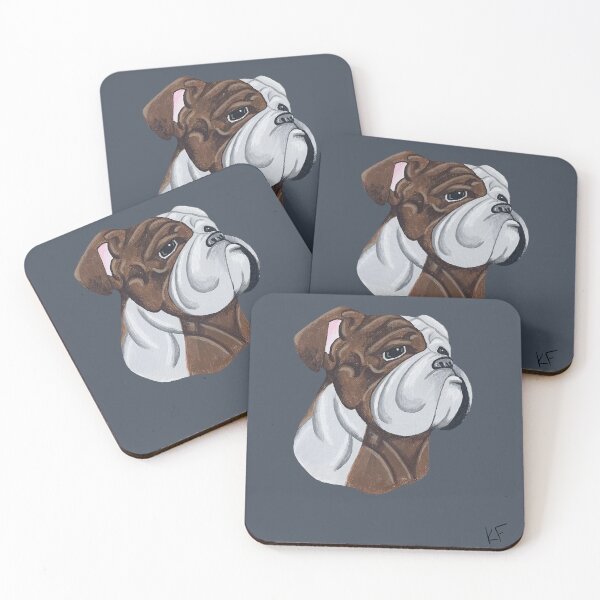 Item preview, Original Bulldog Acrylic Painting designed and sold by katiek-franklin.