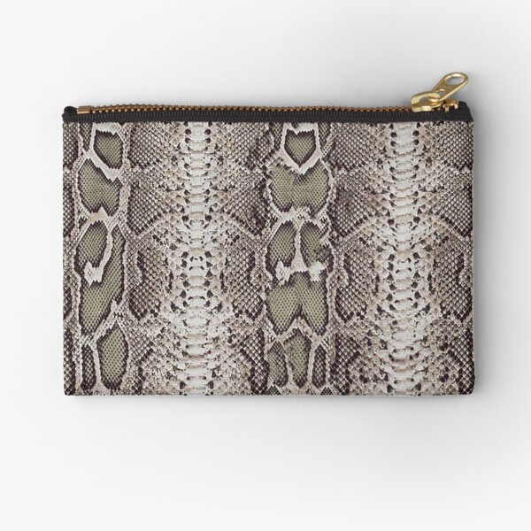 Snake Skin Zipper Pouch