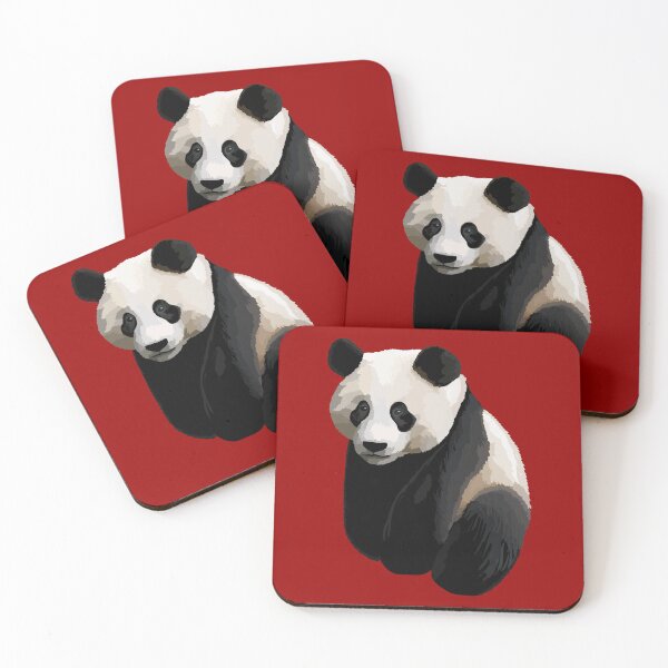 Item preview, Crimson Red - Realistic Giant Panda Illustration designed and sold by Amanda Roos.