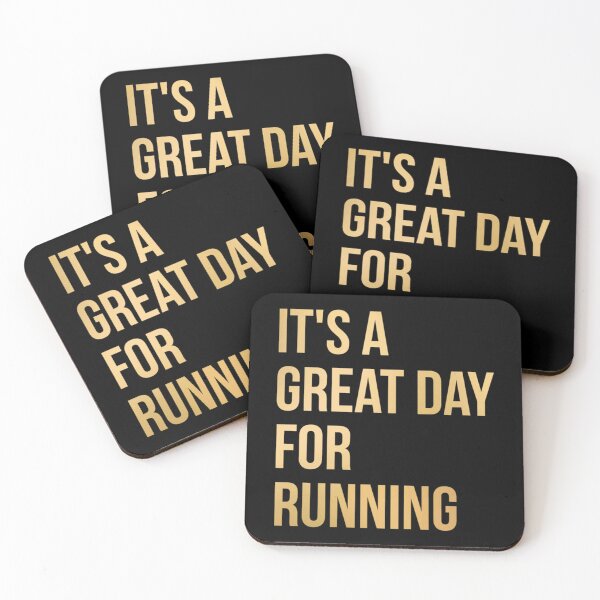 Item preview, It's A Great Day For Running In Gol Perfect Gift Sticker designed and sold by TerriPhantasm.