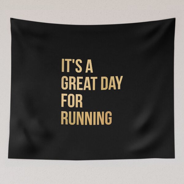 Item preview, It's A Great Day For Running In Gol Perfect Gift Sticker designed and sold by TerriPhantasm.