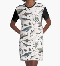 Sharks Graphic T-Shirt Dress
