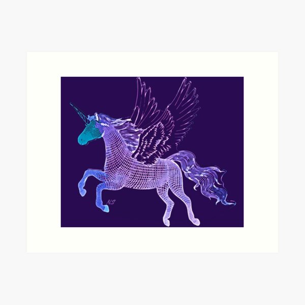 The last unicorn : finally free! Art Print