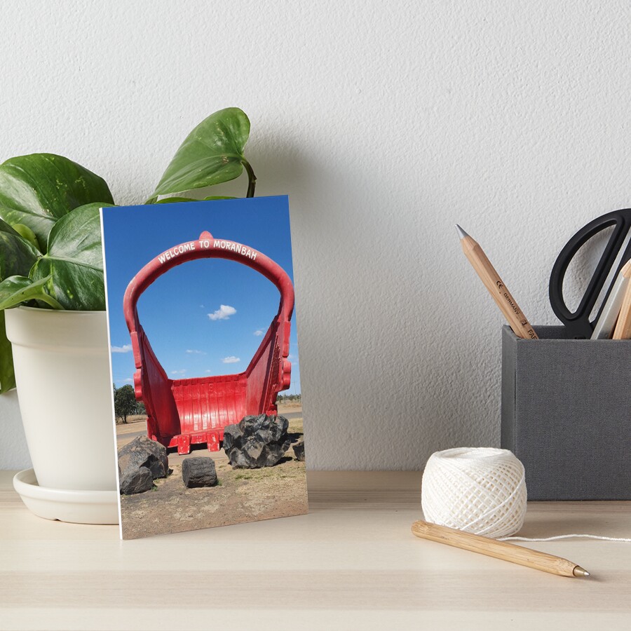 "Moranbah QLD Big Red Bucket!" Art Board Print for Sale by caz60B