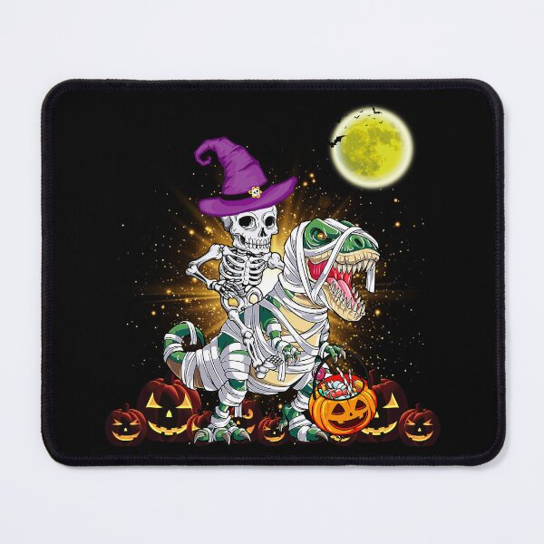 Item preview, Halloween Skeleton Riding Mummy Dinosaur T Rex designed and sold by ChristYoung90.