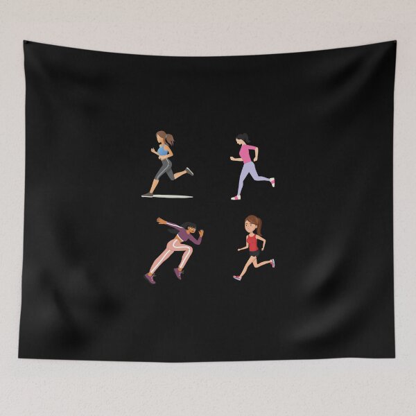 Item preview, Female Running Combo Pack Sticker designed and sold by psqhetori.