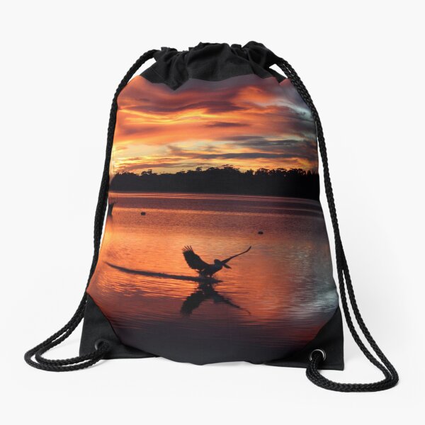 St Helens sunrise 9 July 2017 Drawstring Bag