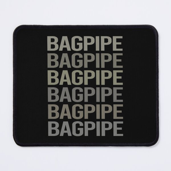 Item preview, Gray Text Art Bagpipe Bagpipes Bagpiper designed and sold by StoreCalamity.