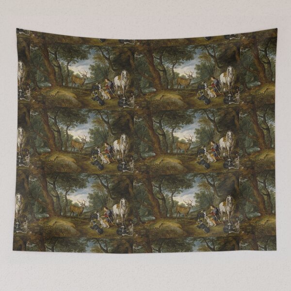 Item preview, The Vision of St Hubert by Jan Bruegel and Peter Paul Rubens  designed and sold by Amanda1775.