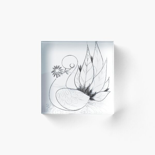 Item preview, Black and White Bird  designed and sold by virtualsketcher.