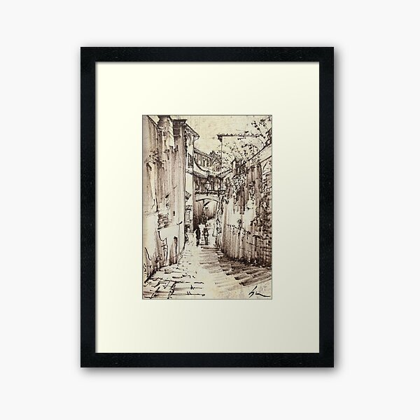 Italian Alleyway Wall Art Redbubble