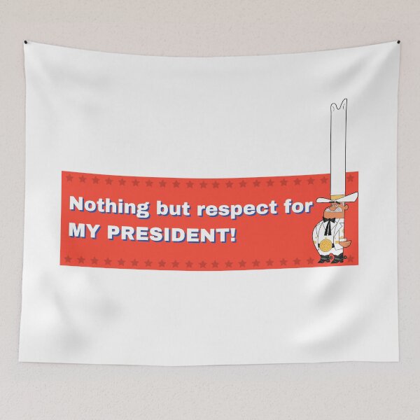 Item preview, Nothing but Respect for My President Doug Dimmadome Sticker designed and sold by hyperfocusrach.