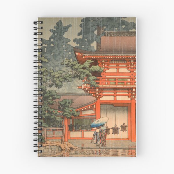 Item preview, Santuario Kasuga en Nara por Kawase Hasui, arte japonés vintage restaurado designed and sold by FineJapan.