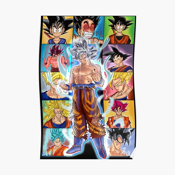 Goku vom Kind zum Meister Poster