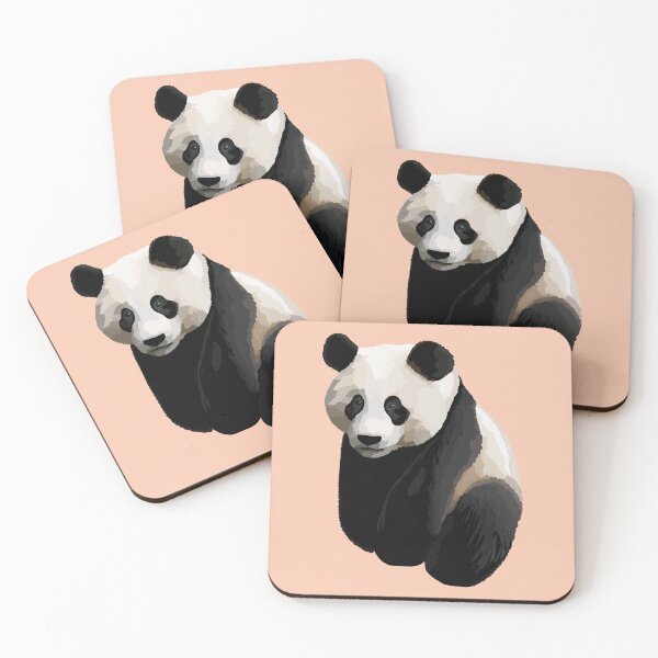 Item preview, Apricot Peach - Realistic Giant Panda Illustration designed and sold by Amanda Roos.