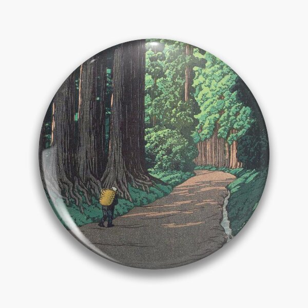 Item preview, Nikko Kaido by Kawase Hasui, restored vintage Japanese art designed and sold by FineJapan.
