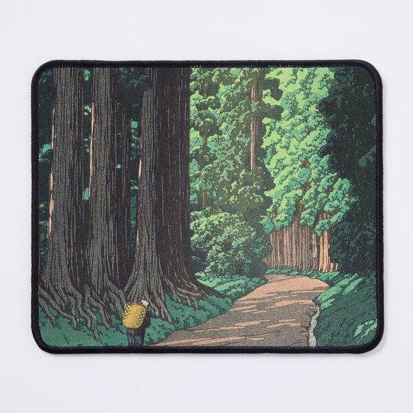 Item preview, Nikko Kaido by Kawase Hasui, restored vintage Japanese art designed and sold by FineJapan.