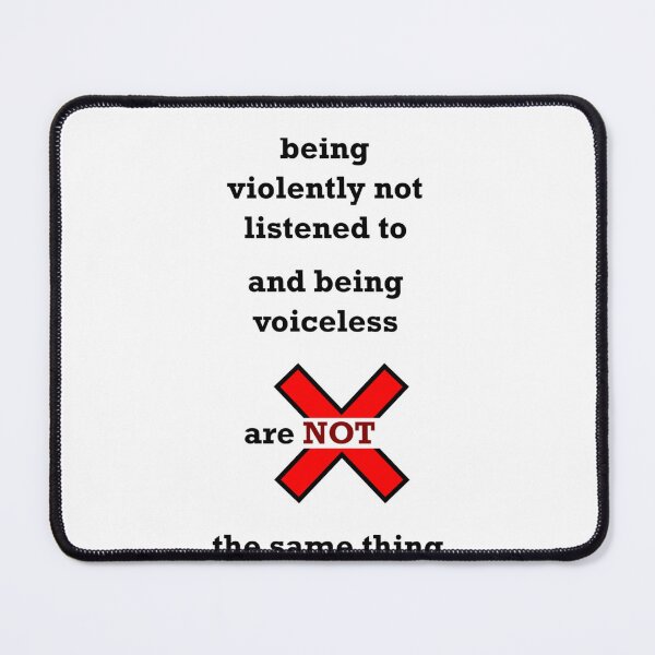 Item preview, Ignored Not Voiceless Classic designed and sold by LexPetersa.
