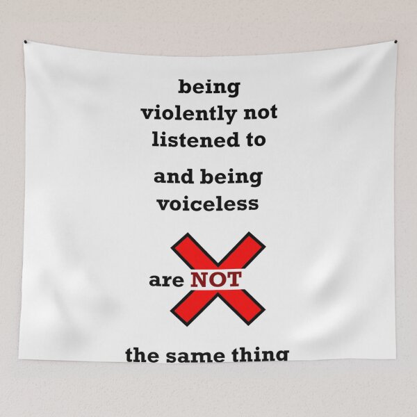 Item preview, Ignored Not Voiceless Classic designed and sold by LexPetersa.