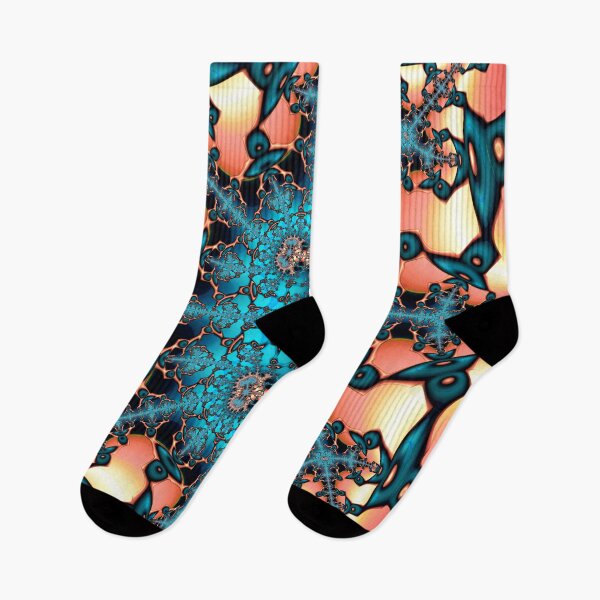 Item preview, Teal and Orange Fractal Sixty designed and sold by Elisabeth Lucas.