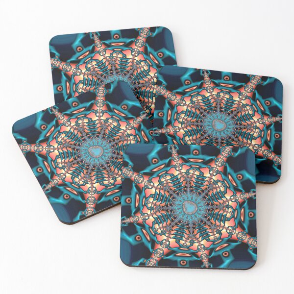 Item preview, Teal and Orange Fractal Sixty Two designed and sold by Elisabeth Lucas.