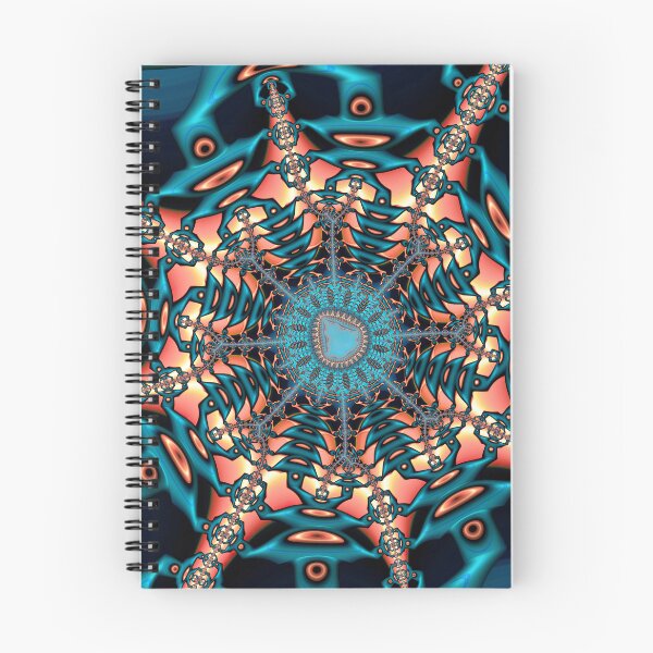 Item preview, Teal and Orange Fractal Sixty Two designed and sold by Elisabeth Lucas.