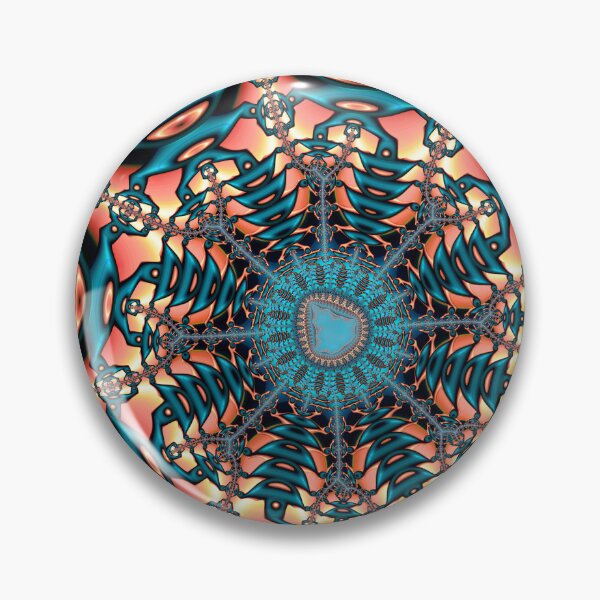 Item preview, Teal and Orange Fractal Sixty Two designed and sold by Elisabeth Lucas.