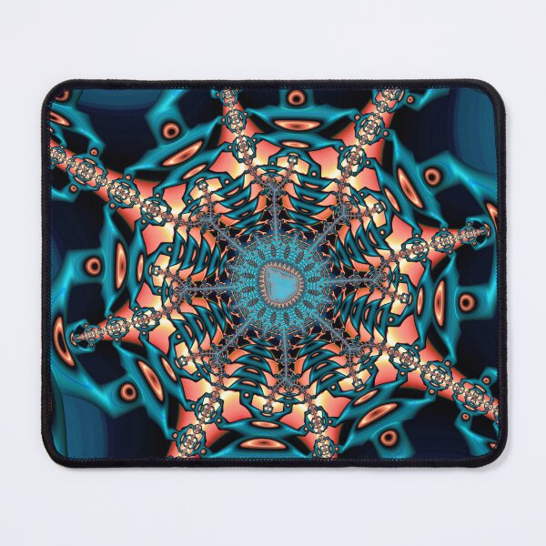 Item preview, Teal and Orange Fractal Sixty Two designed and sold by Elisabeth Lucas.
