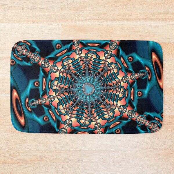 Item preview, Teal and Orange Fractal Sixty Two designed and sold by Elisabeth Lucas.