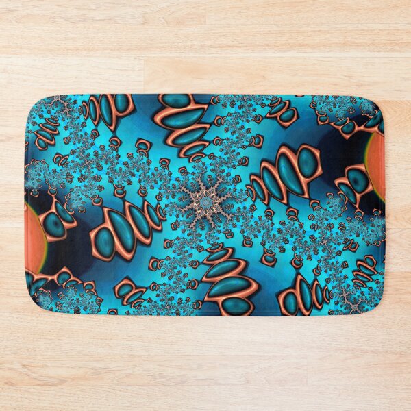 Item preview, Teal and Orange Fractal Two designed and sold by Elisabeth Lucas.