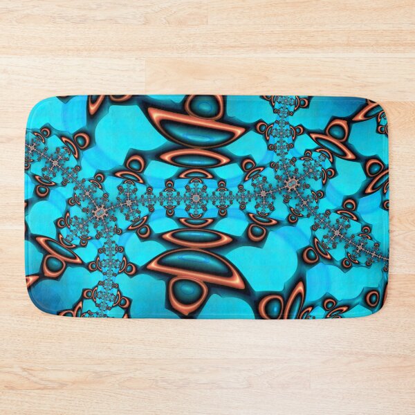 Item preview, Teal and Orange Fractal Twenty Nine designed and sold by Elisabeth Lucas.