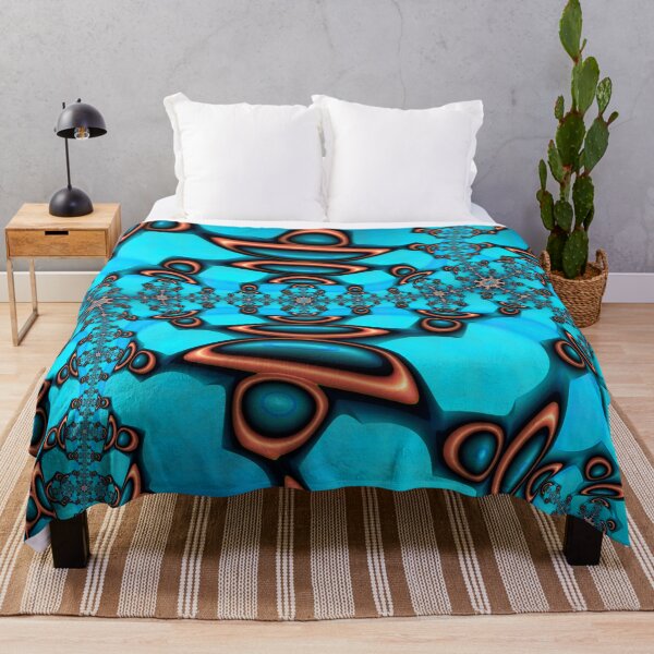 Item preview, Teal and Orange Fractal Twenty Nine designed and sold by Elisabeth Lucas.