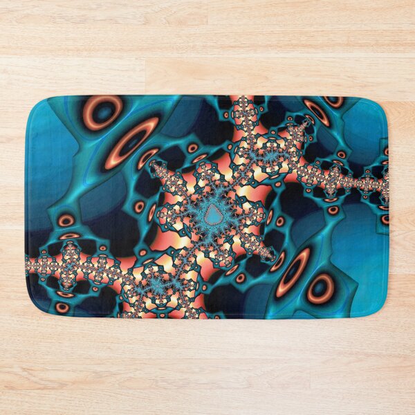 Item preview, Teal and Orange Fractal Thirty Five designed and sold by Elisabeth Lucas.