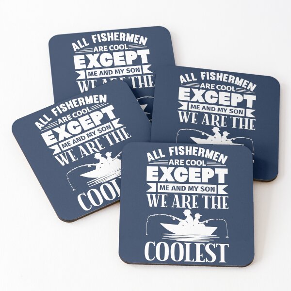 Item preview, All Fishermen Are Cool Except... (White Design) designed and sold by TextAndVectors.