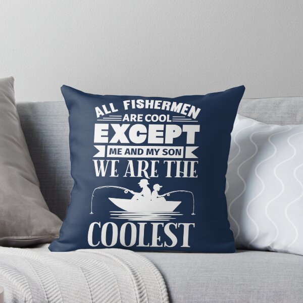 Item preview, All Fishermen Are Cool Except... (White Design) designed and sold by TextAndVectors.