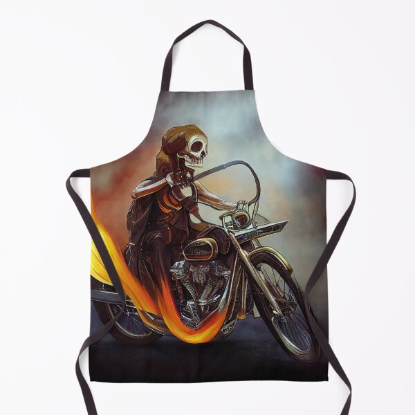 Item preview, Skeleton from hell riding a motorcycle. Image digital creation. designed and sold by mrlongfield.
