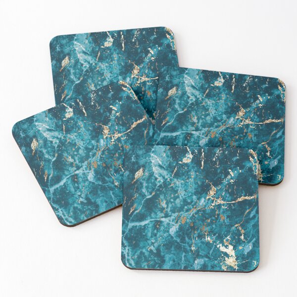 Item preview, Green gold marble look abstract digital pattern designed and sold by SoulthreadzStudio.