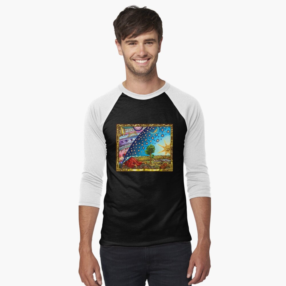 Item preview, Baseball ¾ Sleeve T-Shirt designed and sold by flatearth1111.