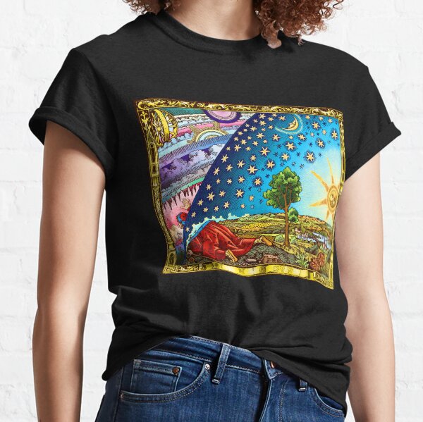 Flammarion Woodcut Flat Earth Design 2017 Classic T-Shirt