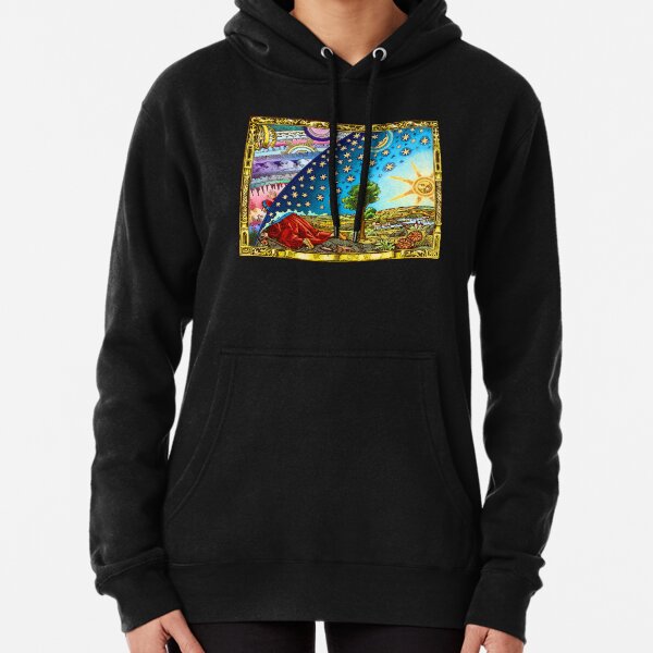 Flammarion Woodcut Flat Earth Design 2017 Pullover Hoodie