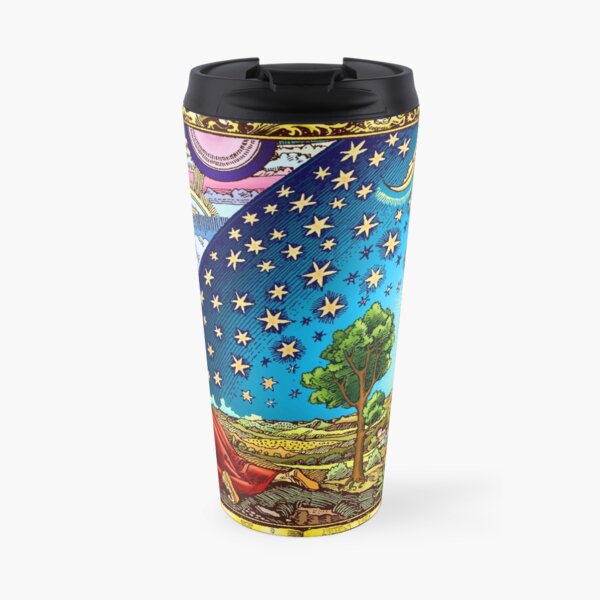 Flammarion Woodcut Flat Earth Design 2017 Travel Mug