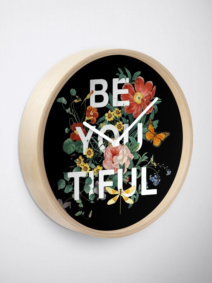 Alternate view of Be You Tiful Clock