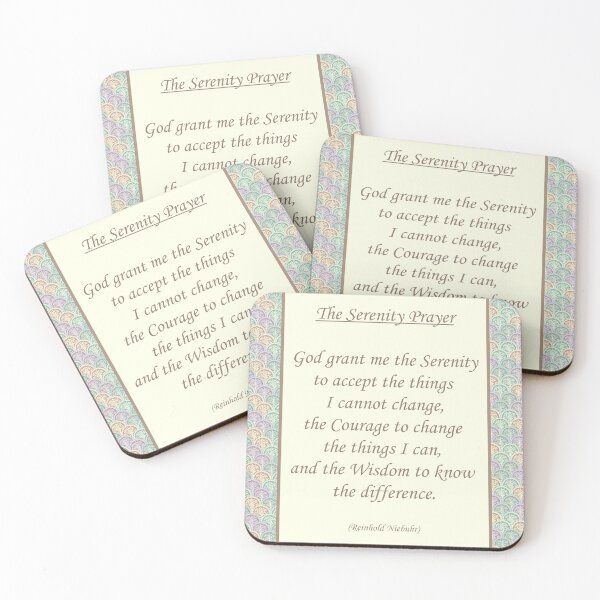 Item preview, Serenity Prayer in Pastel Colours designed and sold by halynadee.