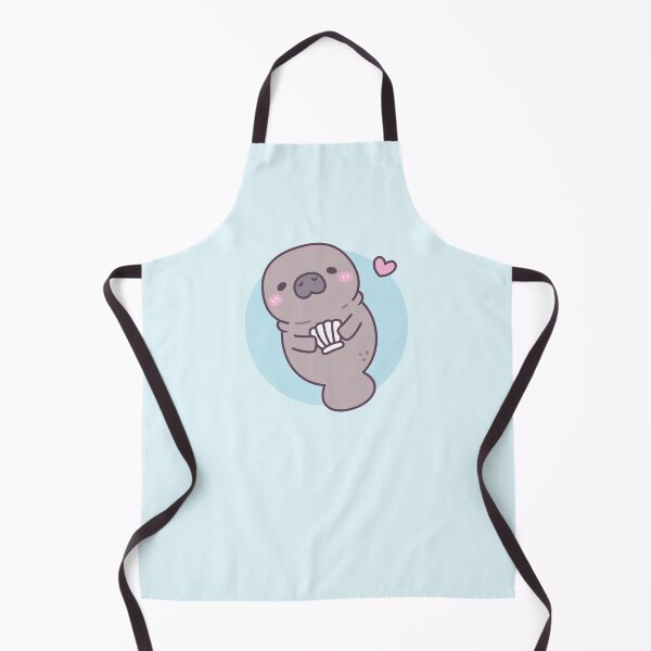 Item preview, Cute Manatee Holding Seashell designed and sold by rustydoodle.