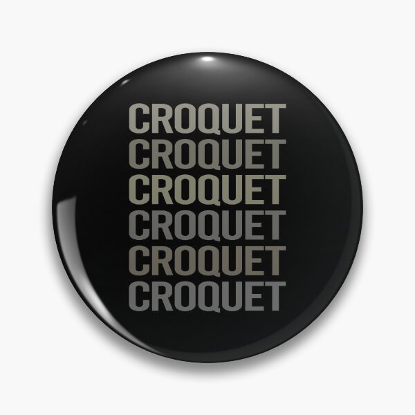 Item preview, Gray Text Art Croquet designed and sold by StoreCalamity.