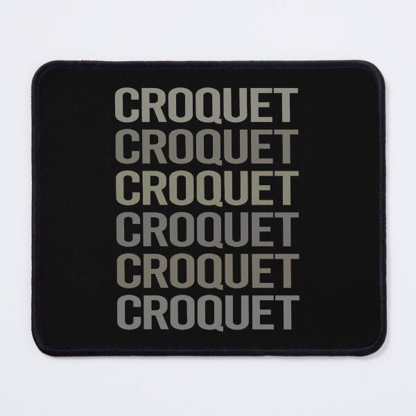 Item preview, Gray Text Art Croquet designed and sold by StoreCalamity.