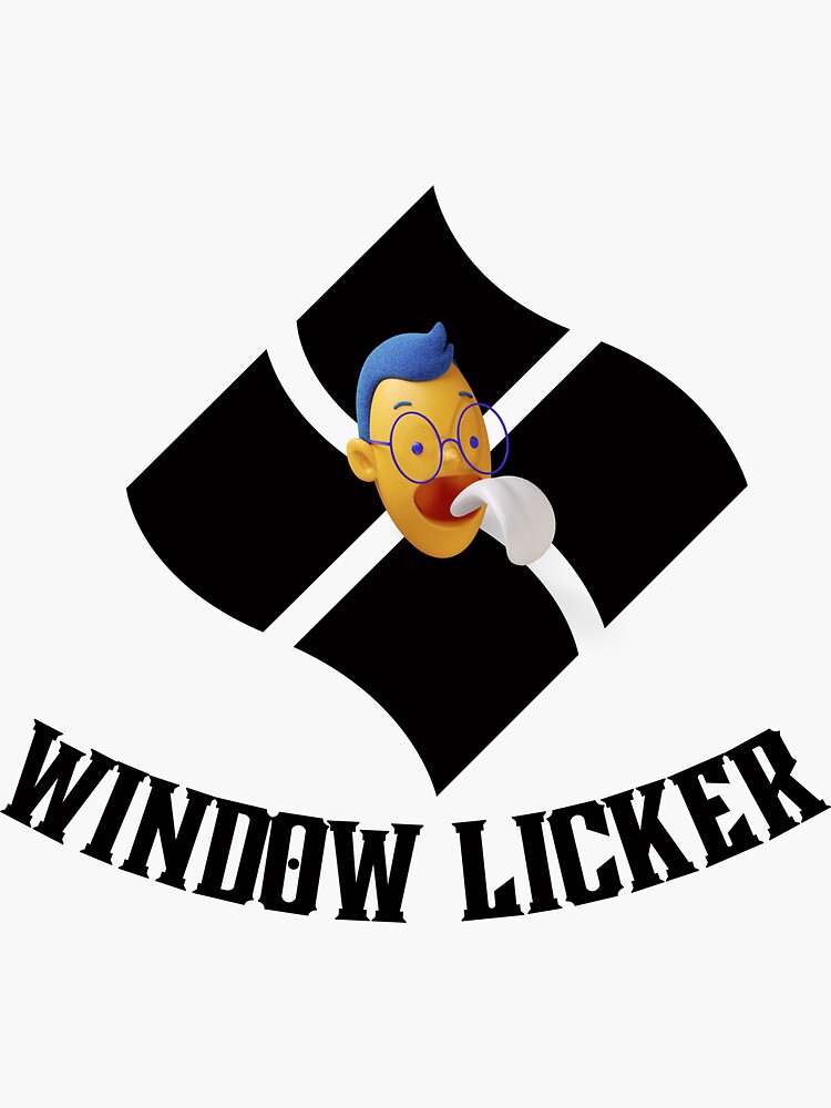 "Window Licker" Sticker for Sale by ArtistLibrary Redbubble