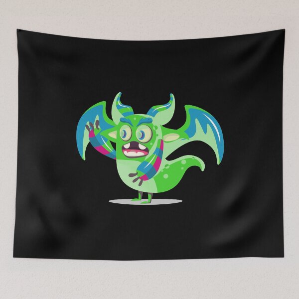 Item preview, Neon bat monster designed and sold by cutenevil.