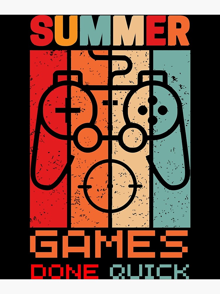 "Summer Games Done Quick Gaming Summer Games Gamer" Poster for Sale by