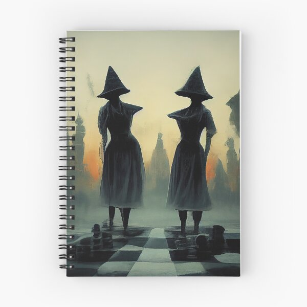Item preview, Two witches on a checkerboard. designed and sold by mrlongfield.